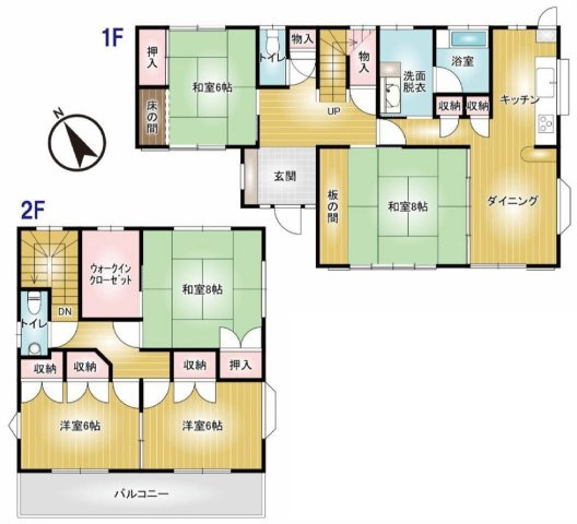 前橋市北代田町　中古住宅の間取り|■5LDKの建物の他に大型物置も