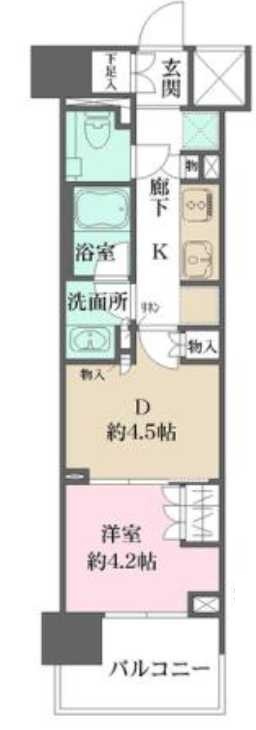 ザ・パークハウスアーバンス渋谷　楽器相談　ペット相談　分譲賃貸の間取り