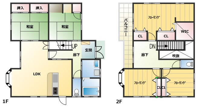 【間取り】 | 【敷地面積80坪以上】鹿嶋市大字林　5SLDK