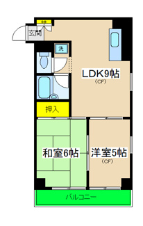 【間取り】 | パークサイド岡村 | パークサイド岡村　間取り図
