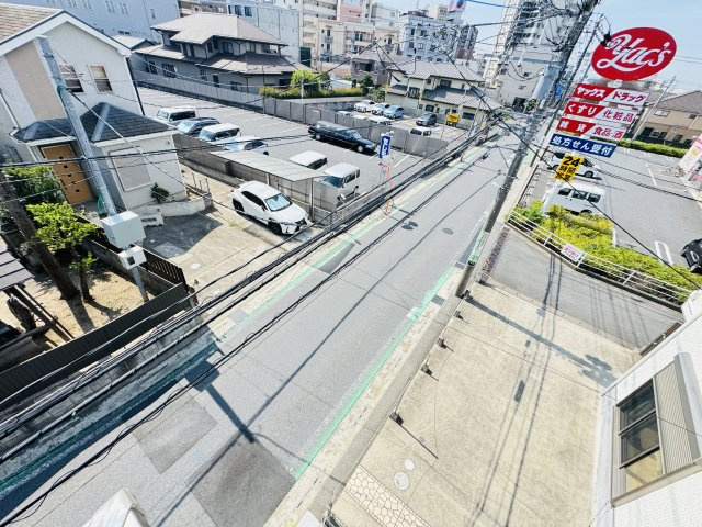 松戸市金ケ作新築戸建【常盤平第三小学校：10分】の展望|バルコニーより道路側眺望