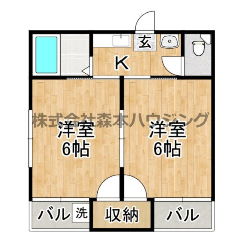 【間取り】 | 　ピュアスモト　C棟