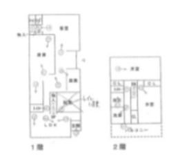 東町住居付店舗の間取り