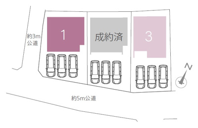 【区画図】 | 金武町金武（全3棟）ラスト1号棟 | 1号棟　