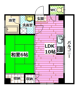 天神マンションの間取り