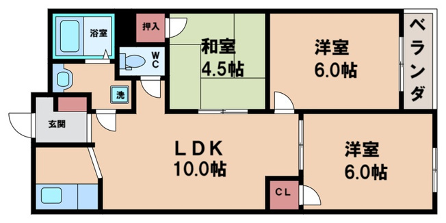 【間取り】 | レジデンス片桐
