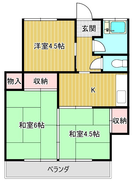 幸福荘の間取り