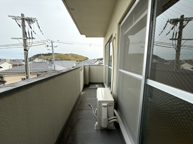 ハイツ柳井のバルコニー