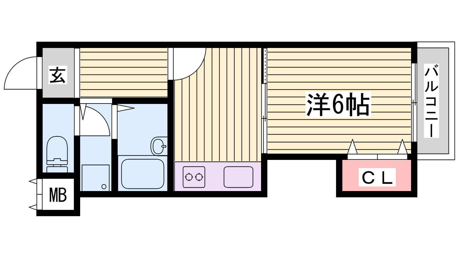 ＭＩＳＴＲＡＬ岡田の間取り