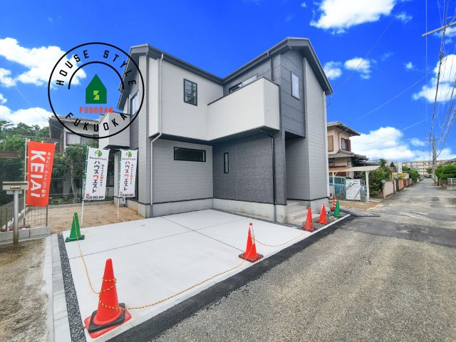 古賀市花見東3丁目第3-2棟（2号棟）　の前面道路含む現地写真|見学の時間などお気軽にお問い合わせ下さい。