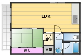 【間取り】 | 小松里マンション