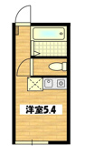 設備充実　５．４帖のお部屋です