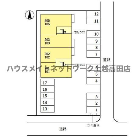 J'sパレス（ジェイズパレス）の区画図|配置図
