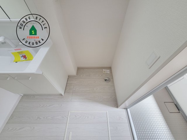 福岡市南区花畑3丁目第4-1棟（1号棟）　のランドリースペース|ランドリースペースとなります。広々して有効的にご使用できます。 