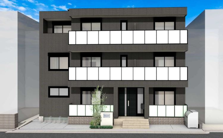 （仮称）池之端４丁目メゾンの外観パース|★新築　ZＥＨーＭ　耐震構造の旭化成ヘーベルメゾン★