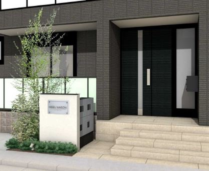 （仮称）池之端４丁目メゾンのエントランス|★新築　ZＥＨーＭ　耐震構造の旭化成ヘーベルメゾン★