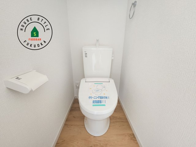 糸島市潤3丁目第3-5棟（3号棟）　のトイレ|温水洗浄便座を完備しております。2ヶ所にトイレがあるのは朝の慌ただしい時間も安心です。