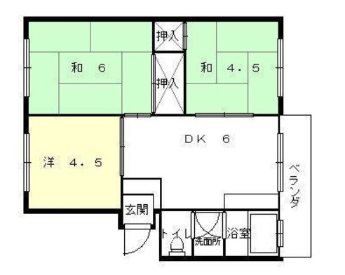 夢前台ハイツの間取り