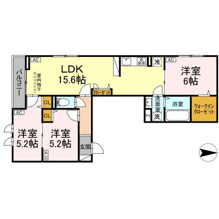 セレスティア大蔵の間取り