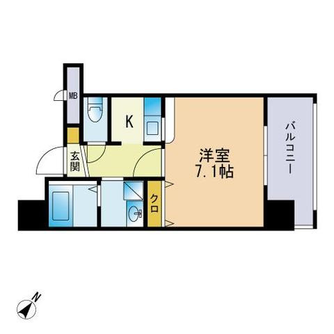 ビバーチェ南天神の間取り