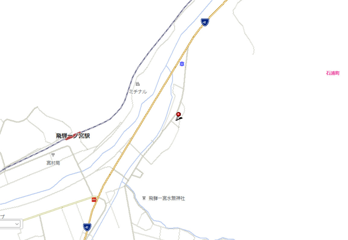 8/24新規　土地　高山市一之宮町　770万円の地図