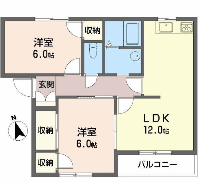 パストラル田寺東の間取り