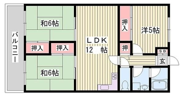 名古山プラザの間取り