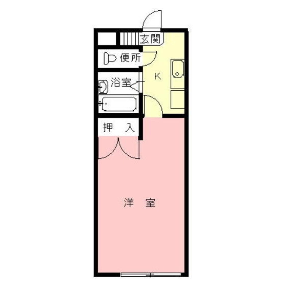 岐阜市薮田南３丁目のアパートの間取り