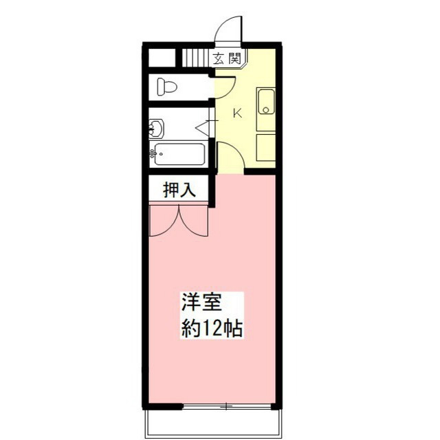 岐阜市薮田南３丁目のアパートの間取り