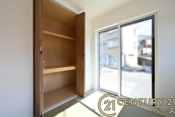 ファーストタウン南田原町 ／新築一戸建の収納|■現地撮影写真■和室にも収納スペース完備！