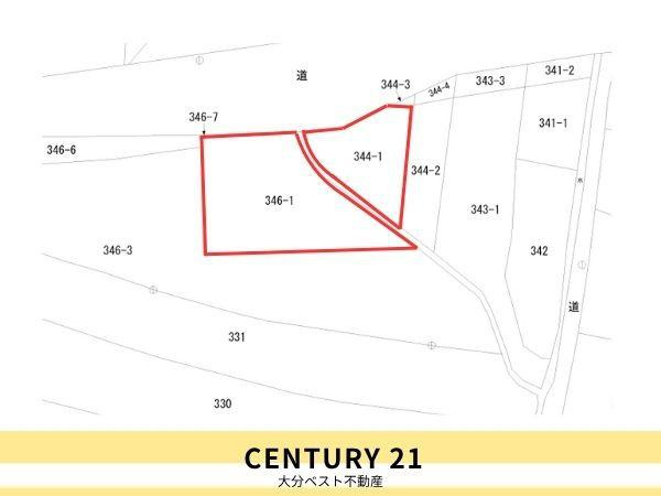 大字馬場　土地の土地図|※図面と現況が異なる場合は現況を優先させていただきます。