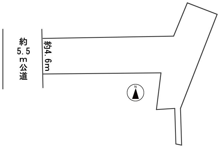 ６５８２４　岐阜市早田町３丁目土地の区画図