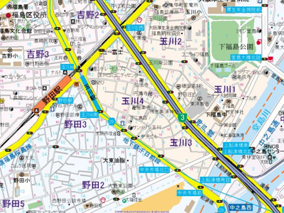 【地図】 | スワンズシティ堂島川