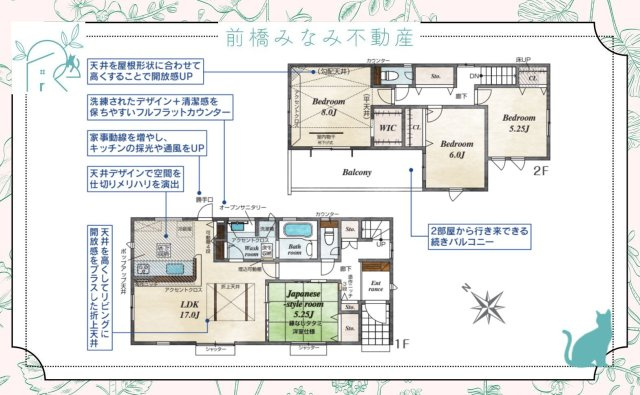 高崎市八千代町１丁目　１号棟(全２棟)　ブルーミングガーデン　新築建売分譲の地図
