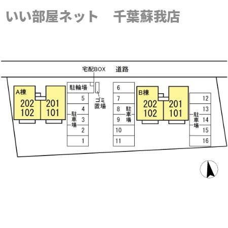 ヴィクトワールＢの区画図