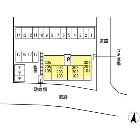 ラトン・ラヴールの区画図