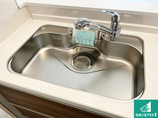 明石市中朝霧丘　新築一戸建ての設備|広々としたシンクで食器洗いも楽々！