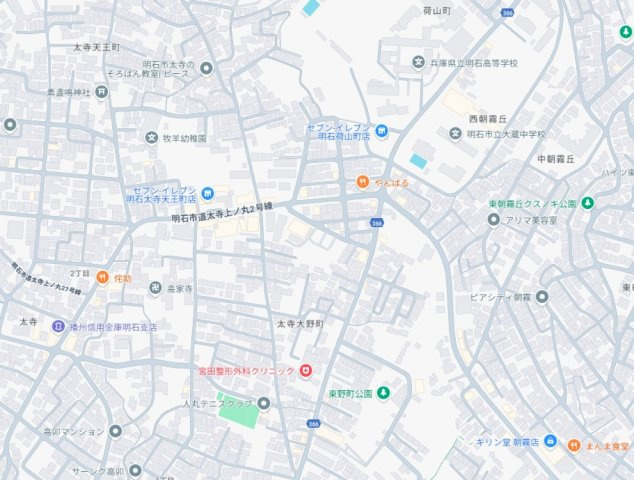 明石市中朝霧丘　新築一戸建ての地図