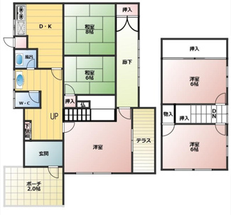【間取り】 | 米山台一戸建て貸家