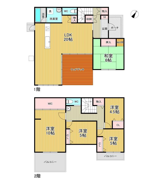 古河市中田　中古戸建の間取り