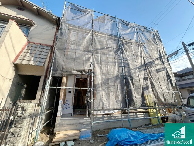 堺市西区浜寺石津町西　第1期　新築一戸建ての外観|周辺は落ち着いた街並みの住宅地！子育てがしやすい住環境です！まだ未完成ですが、現地でしかわからない事もございます。是非一度ご覧ください。