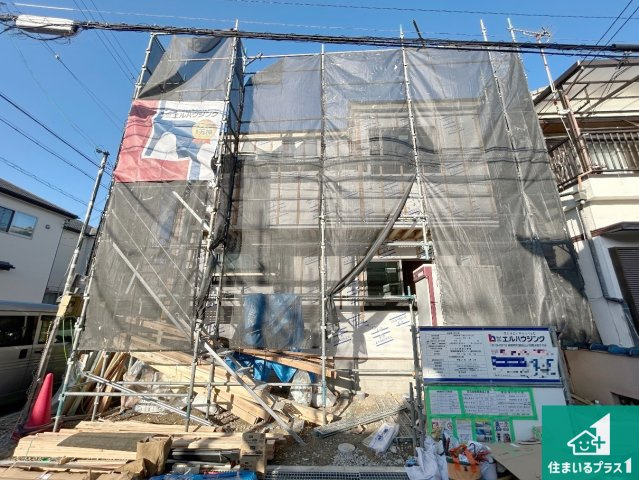 堺市西区浜寺石津町西　第1期　新築一戸建ての外観|周辺は落ち着いた街並みの住宅地！子育てがしやすい住環境です！まだ未完成ですが、現地でしかわからない事もございます。是非一度ご覧ください。