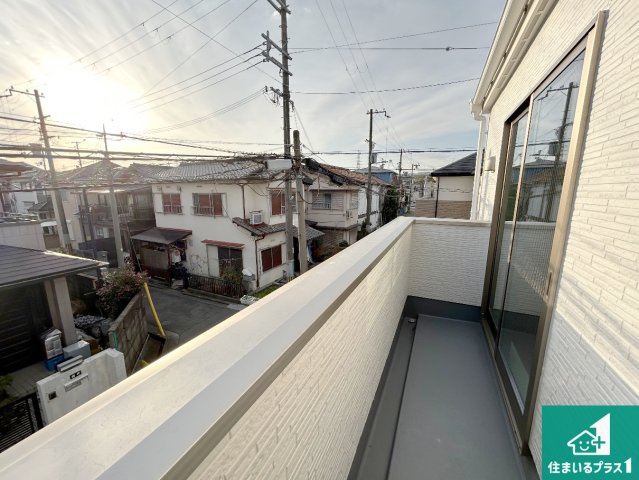 堺市西区浜寺石津町西　第1期　新築一戸建てのバルコニー|日当たりのよいバルコニー！お部屋が開放的に！
