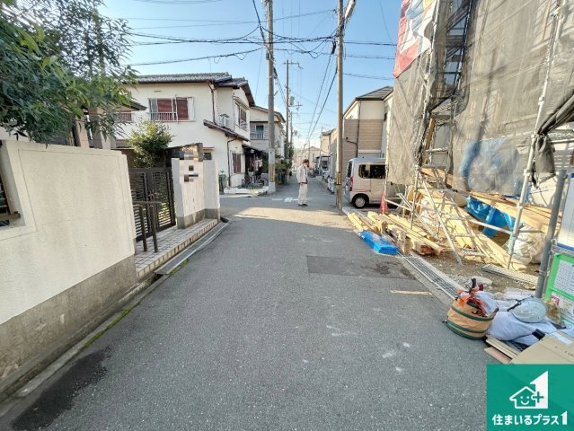 堺市西区浜寺石津町西　第1期　新築一戸建ての前面道路含む現地写真|周辺は落ち着いた街並みの住宅地！子育てがしやすい住環境です！まだ未完成ですが、現地でしかわからない事もございます。是非一度ご覧ください。