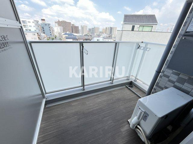 レジュールアッシュ都島ヴェルクレールのバルコニー|同物件別部屋の写真です。
