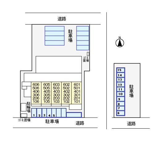 グランドールかさでらの駐車場