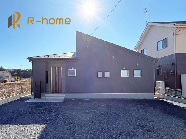 第1石岡市下林　新築戸建て　1号棟の外観|建物完成いたしました！ご予約で『平日』や『夕方』などでもご見学可能です！