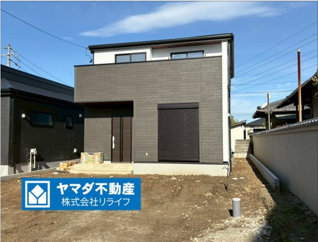 【商談中】リーブルガーデン　岐阜市敷島町８丁目第２　全２区画分譲の外観|■２号棟
■YAMADA電機の　ヤマダ不動産　株式会社リライフ　岐阜店■
省エネ・耐震性◎の一建設の家。　
日本の風土に調和する木造軸組工法。フラット３５はＳＡを取得！１０年間の金利優遇あり！　