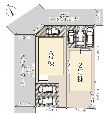 【区画図】 | 熊谷市宮本町第２　Livele Garden.s　新築戸建　全２棟　2号棟