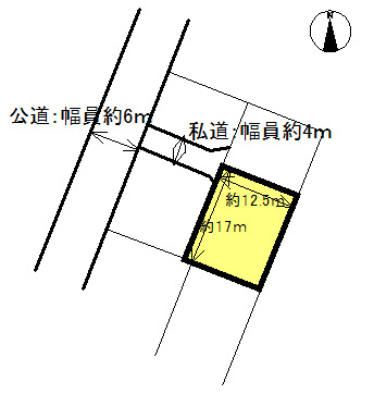 米原3丁目 売地の区画図